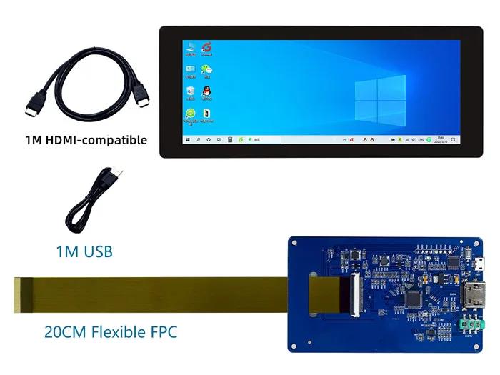 IPS 6.68 ġ TFT LCD  뷮  ġ ũ 1280*480 + HDMI ȣȯ ̽ ̺  RPi ȭ
